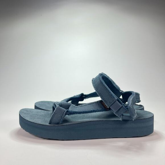 Teva Midform Universal Sandals Blue Strappy Platform 1127570 Women’s Size 9 - Picture 2 of 9